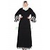 Simple bell sleeves black abaya  Simple bell sleeves black abaya